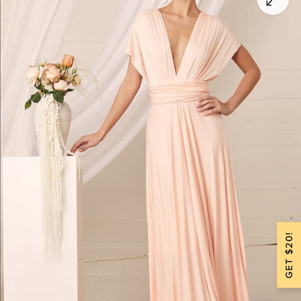 Tricks of the Trade Blush Pink Maxi Dress